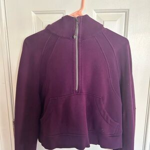 Lululemon Plum Scuba Half-Zip Hoodie